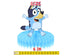 Party Honeycomb Centerpieces Blue Dog – 5 Pcs Birthday & Baby Shower Decor