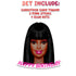 Afro Barbe Cake Topper – 8 Inch Pink Glam Birthday Cake Decoration, Doll Party Theme Supplies