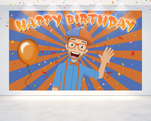 Birthday Backdrop Blipo - 5x3 FT and 7x5 FT Party Decoration
