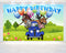 Birthday Backdrop Little Blue Truck - 5x3 ft and 7x5 ft Farm Theme Party Decoration