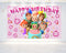 Family Birthday Backdrop For Girls Baby Melon – Pink Theme 5x3 FT