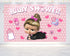 Girl Cartoon The Boss Shower Backdrop - 5x3 FT and 7x5 FT Pink Party Decoration