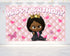 Afro Girl The Boss Cartoon Birthday Backdrop - 5x3 FT and 7x5 FT Pink Party Decoration