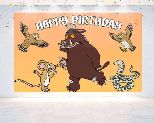 The Gruffalo Birthday Backdrop - Party Decoration (5x3 ft and 7x5 ft) Banner