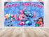 Pink Birthday Backdrop Stitch – Hawaiian Beach Party Banner 5x3 ft & 7x5 ft