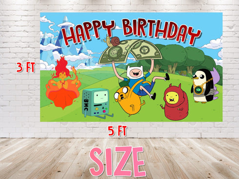 Party Backdrop Adventure - 5x3 FT and 7x5 FT for Birthdays and Celebrations