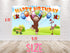 Birthday Backdrop Curious Monkey – 5x3 FT and 7x5 FT Party Banner