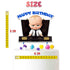 "Happy Birthday" Briefcase Cake Topper The Boss