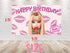 Birthday Backdrop Barbe - 5x3 FT and 7x5 FT Glamorous Party Decoration