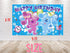 Birthday Backdrop Blue Dog - 5x3 ft & 7x5 ft - Party Decoration