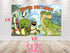 Birthday Backdrop Gigant Dino Banner 5x3 ft, Dinosaur Jungle Party Background