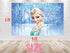 Birthday Backdrop Elsa - 5x3 FT and 7x5 FT, Princess Elsa Party Background
