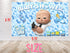 Cartoon Baby Shower Boss Backdrop - 5x3 FT and 7x5 FT Party Decoration