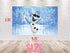 Birthday Backdrop Olaf - 5x3 FT and 7x5 FT, Olaf Snowman Party Background