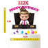 Girl Cake Topper Boss – Pink Happy Birthday Cake Decoration
