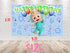 JJ Melon Birthday Backdrop Baby Melon – 5x3 and 7x5 FT Party Banner, JJ Green Pajamas Backdrop