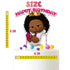 Girl Afro Cake Topper Boss – Pink Happy Birthday Topper, Girl Party Decoration