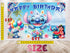 Happy Birthday Party Backdrop Banner Stitch