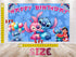 Pink Birthday Backdrop Stitch – Hawaiian Beach Party Banner 5x3 ft & 7x5 ft