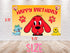 Birthday Backdrop Clifford – 5x3 ft and 7x5 ft