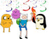 Hanging Swirl Decorations Adventure - 10 Character Cutouts