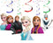 Hanging Swirls Decorations Elsa - 10 Pcs Elsa Anna Olaf Ceiling Swirls, Frozen Party Hanging Streamers