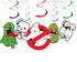 Hanging Swirl Ghost Streamers Decorations - Ghostbusters Ceiling Swirls Party Decor