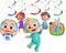 Hanging Swirls Baby Melon - 10 PCS Ceiling Decorations, JJ Party Streamers Set
