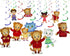 Hanging Swirl Decorations Little Tiger – 10 Pack Ceiling Swirls with Characters, Little Tiger Birthday