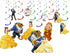 Hanging Swirl Decorations Beauty Beast – 10 Pcs Princess Belle & Beast Ceiling Swirls