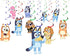 Ceiling Swirl Decorations Blue – 10 Foil Hanging Swirls with Blue Dog Characters