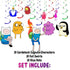 Hanging Swirl Decorations Adventure - 10 Character Cutouts
