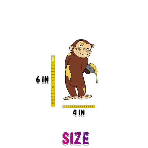 Hanging Swirls Curious Monkey – 10 Pack Ceiling Decorations, Monkey Birthday Party Supplies