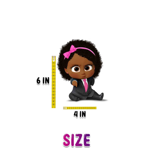 Girl Afro Hanging Swirls Boss – 10 PCS Ceiling Decorations, Girl Boss Baby Party Décor