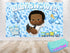 Afro Baby Shower Boss Backdrop - 5x3 FT and 7x5 FT Party Decoration
