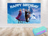 Birthday Backdrop Elsa - 5x3 FT and 7x5 FT, Anna Elsa Olaf Party Background