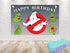 Birthday Backdrop Ghost Banner - 5x3 FT and 7x5 FT, Waterproof Ghostbusters Party Background