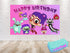 Wall Backdrop Abby - 5x3 FT and 7x5 FT for Birthday and Party Celebrations