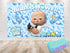 Cartoon Baby Shower Boss Backdrop - 5x3 FT and 7x5 FT Party Decoration