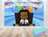 Afro Cartoon Boss Birthday Backdrop - 5x3 FT and 7x5 FT Party Decoration