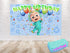JJ Melon Birthday Backdrop Baby Melon – 5x3 and 7x5 FT Party Banner, JJ Green Pajamas Backdrop