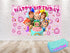 Family Birthday Backdrop For Girls Baby Melon – Pink Theme 5x3 FT