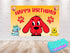 Birthday Backdrop Clifford – 5x3 ft and 7x5 ft