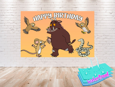 The Gruffalo Birthday Backdrop - Party Decoration (5x3 ft and 7x5 ft) Banner