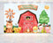 Peek-a-Moo! Farm Baby Shower and Birthday Backdrop 5x3 FT - Cute Farm Animals Party