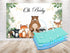 Oh Baby! Woodland Baby Shower Backdrop 5x3 FT - Forest Animal Party Decor