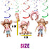 10 Pcs Pink Cowgirl Party Streamers/Swirls - Perfect for Rustic Chic Baby Showers & Birthday Celebrations