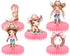 5 Pcs Charming Pink Cowgirl Table Honeycombs - Perfect for Rustic Baby Showers & Western Birthday Parties