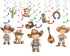 10 Pcs Rustic Cowboy Theme Streamers - Perfect Decor for Wild West Baby Showers & Birthday Parties