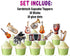 Music-Themed Cupcake Toppers - Set of 10 | Musical Instrument Party Decorations | Music Lovers Toppers